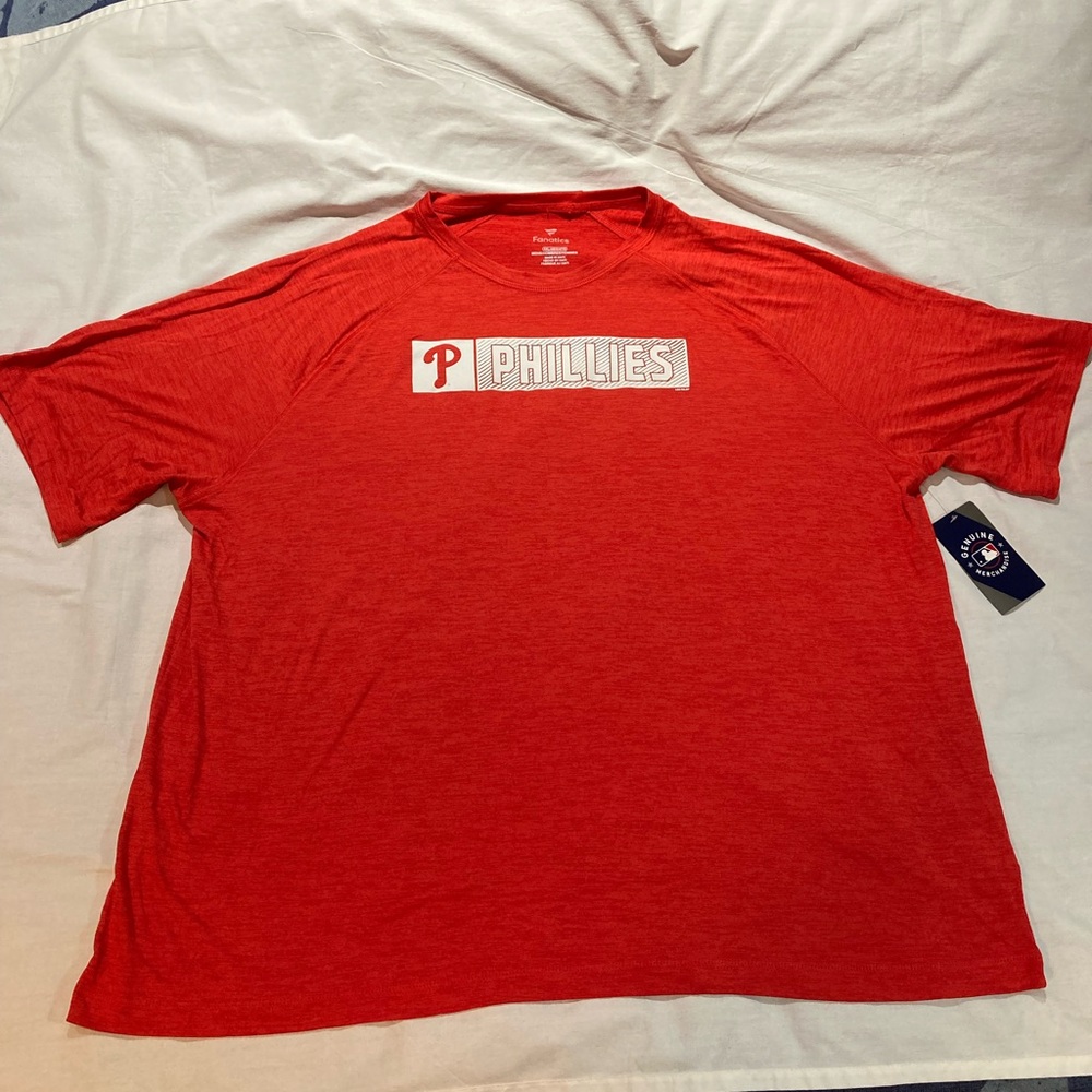 Philadelphia Phillies Shirt Men’s size 4X, NWT! Fanatics Brand!